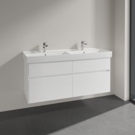 Тумба под раковину Villeroy & Boch Collaro 125,4х44,4 см ДСП белый матовый C01300MS