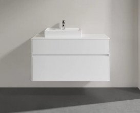 Тумба під раковину Villeroy & Boch Collaro 100х50 см МДФ білий C01400DH