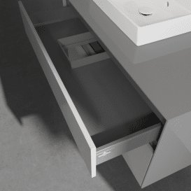 Тумба під раковину Villeroy&Boch Collaro 100х50 см МДФ глянсовий сірий C01400FP