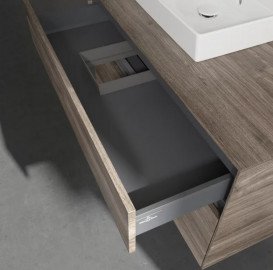 Тумба під раковину Villeroy & Boch Collaro 100х50 см ДСП кам'яний дуб C01400RK