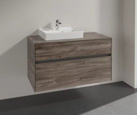 Тумба під раковину Villeroy & Boch Collaro 100х50 см ДСП кам'яний дуб C01400RK