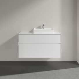 Тумба под раковину Villeroy & Boch Collaro 100х50 см ДСП белый матовый C01500MS