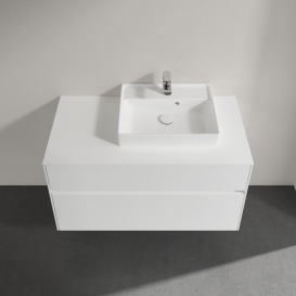 Тумба под раковину Villeroy & Boch Collaro 100х50 см ДСП белый матовый C01500MS