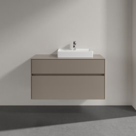Тумба под раковину Villeroy & Boch Collaro 100х50 см ДСП трюфель серый C01500VG