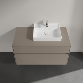 Тумба под раковину Villeroy & Boch Collaro 100х50 см ДСП трюфель серый C01500VG