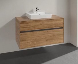 Тумба під раковину Villeroy & Boch Collaro 100х50 см ДСП дуб канзас C01600RH