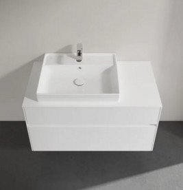 Тумба під раковину Villeroy & Boch Collaro 100х50 см МДФ білий C01700DH