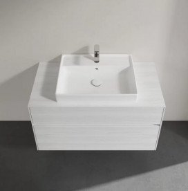 Тумба под раковину Villeroy & Boch Collaro 100х50 см ДСП белое дерево C01900E8