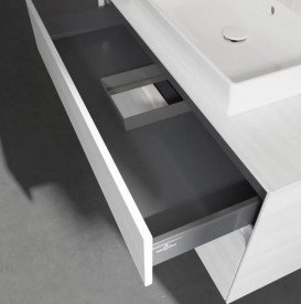 Тумба под раковину Villeroy & Boch Collaro 100х50 см ДСП белое дерево C01900E8