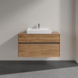 Тумба под раковину Villeroy & Boch Collaro 100х50 см ДСП дуб канзас  C01900RH
