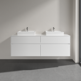 Тумба под раковину Villeroy & Boch Collaro 160х50 см ДСП белый матовый C02100MS