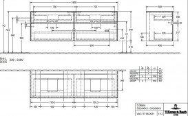 Тумба под раковину Villeroy & Boch Collaro 160х50 см ДСП белый матовый C02100MS