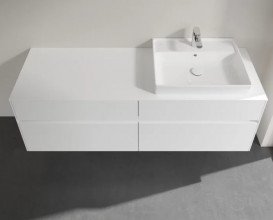 Тумба під раковину Villeroy&Boch Collaro 160х50 см ДСП білий матовий C02300MS