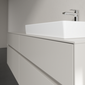 Тумба под раковину Villeroy & Boch Collaro 160х50 см ДСП мягкий серый C02300VK