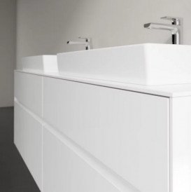Тумба під раковину Villeroy&Boch Collaro 160х50 см ДСП білий матовий C02400MS