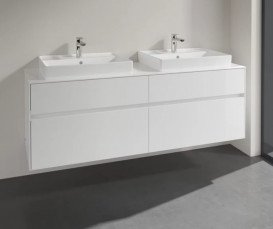 Тумба под раковину Villeroy & Boch Collaro 160х50 см ДСП белый матовый C02400MS