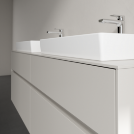 Тумба под раковину Villeroy & Boch Collaro 160х50 см ДСП мягкий серый C02400VK