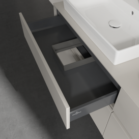 Тумба под раковину Villeroy & Boch Collaro 160х50 см ДСП мягкий серый C02400VK