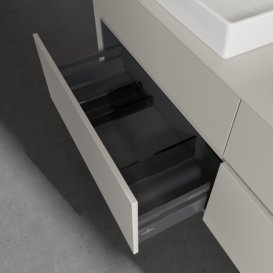 Тумба под раковину Villeroy & Boch Collaro 160х50 см ДСП мягкий серый C02400VK