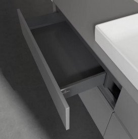 Тумба под раковину Villeroy & Boch Collaro 160х50 см МДФ глянцевый серый C02500FP