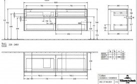 Тумба под раковину Villeroy & Boch Collaro 160х50 см ДСП дуб канзас C02600RH