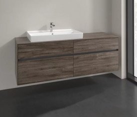 Тумба під раковину Villeroy & Boch Collaro 160х50 см ДСП кам'яний дуб C02600RK