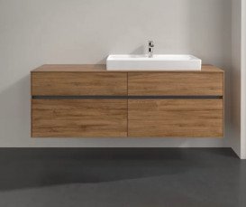 Тумба под раковину Villeroy & Boch Collaro 160х50 см ДСП дуб канзас C02700RH