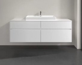Тумба під раковину Villeroy&Boch Collaro 160х50 см ДСП білий матовий C02800MS