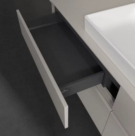 Тумба под раковину Villeroy & Boch Collaro 160х50 см ДСП мягкий серый C02800VK