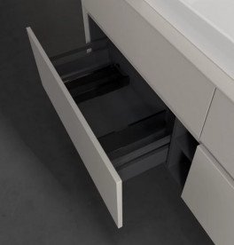 Тумба под раковину Villeroy & Boch Collaro 160х50 см ДСП мягкий серый C02800VK