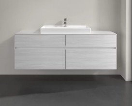 Тумба під раковину Villeroy&Boch Collaro 160х50 см ДСП біле дерево C02800E8