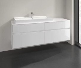 Тумба под раковину Villeroy & Boch Collaro 160х50 см ДСП белый матовый  C02900MS