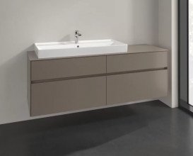 Тумба под раковину Villeroy & Boch Collaro 160х50 см ДСП трюфель серый C02900VG