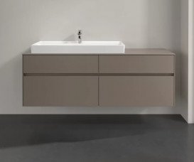 Тумба под раковину Villeroy & Boch Collaro 160х50 см ДСП трюфель серый C02900VG