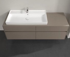 Тумба под раковину Villeroy & Boch Collaro 160х50 см ДСП трюфель серый C02900VG