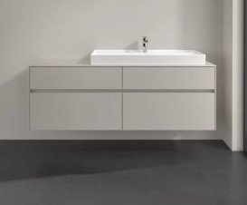Тумба під раковину Villeroy & Boch Collaro 160х50 см ДСП м'який сірий C03000VK