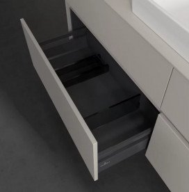Тумба під раковину Villeroy & Boch Collaro 160х50 см ДСП м'який сірий C03000VK