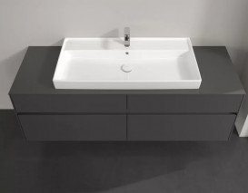 Тумба під раковину Villeroy&Boch Collaro 160х50 см МДФ глянсовий сірий C03100FP