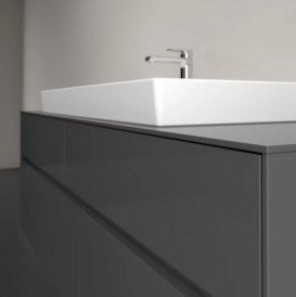 Тумба під раковину Villeroy&Boch Collaro 160х50 см МДФ глянсовий сірий C03100FP