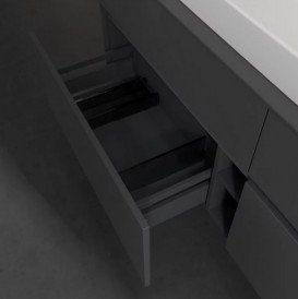 Тумба під раковину Villeroy&Boch Collaro 160х50 см МДФ глянсовий сірий C03100FP