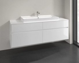 Тумба под раковину Villeroy & Boch Collaro 160х50 см ДСП белый матовый C03100MS