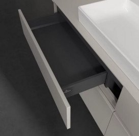 Тумба под раковину Villeroy & Boch Collaro 160х50 см ДСП мягкий серый C03100VK