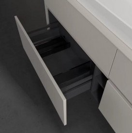 Тумба под раковину Villeroy & Boch Collaro 160х50 см ДСП мягкий серый C03100VK