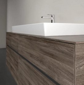 Тумба під раковину Villeroy & Boch Collaro 160х50 см ДСП кам'яний дуб C03100RK