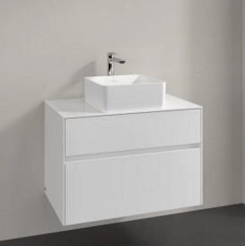 Тумба под раковину Villeroy & Boch Collaro 80х50 см ДСП матовый белый C03700MS