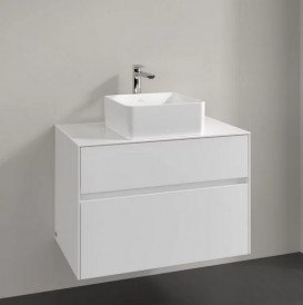 Тумба під раковину Villeroy&Boch Collaro 80х50 см ДСП матовий білий C03700MS