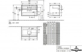 Тумба під раковину Villeroy & Boch Collaro 80х50 см ДСП сірий трюфель C03700VG