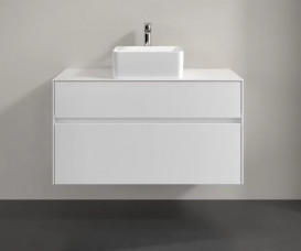 Тумба под раковину Villeroy & Boch Collaro 100х50 см ДСП матовый белый C03800MS