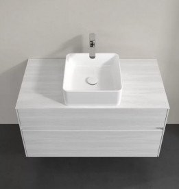 Тумба под раковину Villeroy & Boch Collaro 100х50 см ДСП белое дерево C03800E8