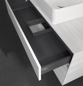 Тумба под раковину Villeroy & Boch Collaro 100х50 см ДСП белое дерево C03800E8